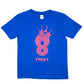 Birthday Kids 8 Today Age 8 In Pink Glitter Happy Kids T-Shirt