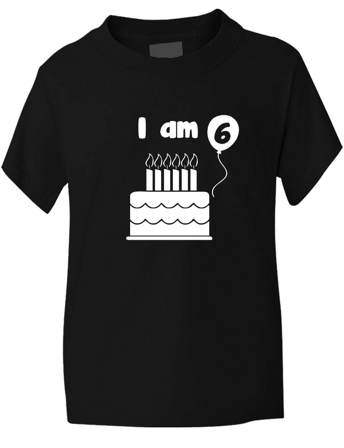 Birthday Kids Ages I Am 6 Six T-Shirt