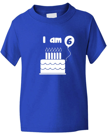 Birthday Kids Ages I Am 6 Six T-Shirt