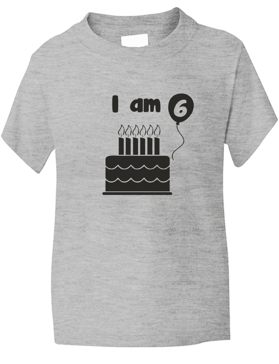Birthday Kids Ages I Am 6 Six T-Shirt