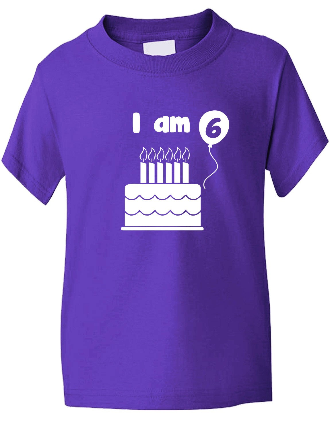 Birthday Kids Ages I Am 6 Six T-Shirt