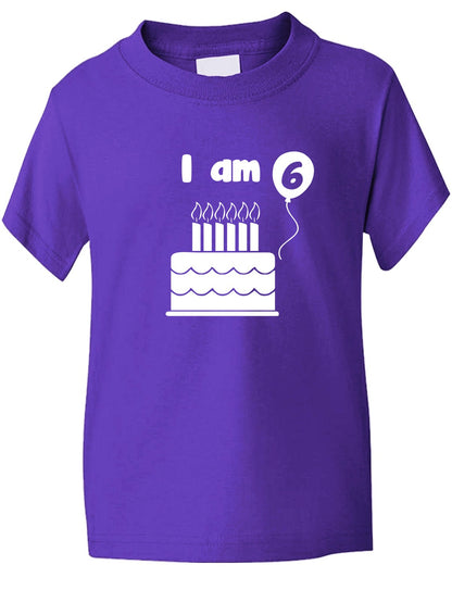 Birthday Kids Ages I Am 6 Six T-Shirt