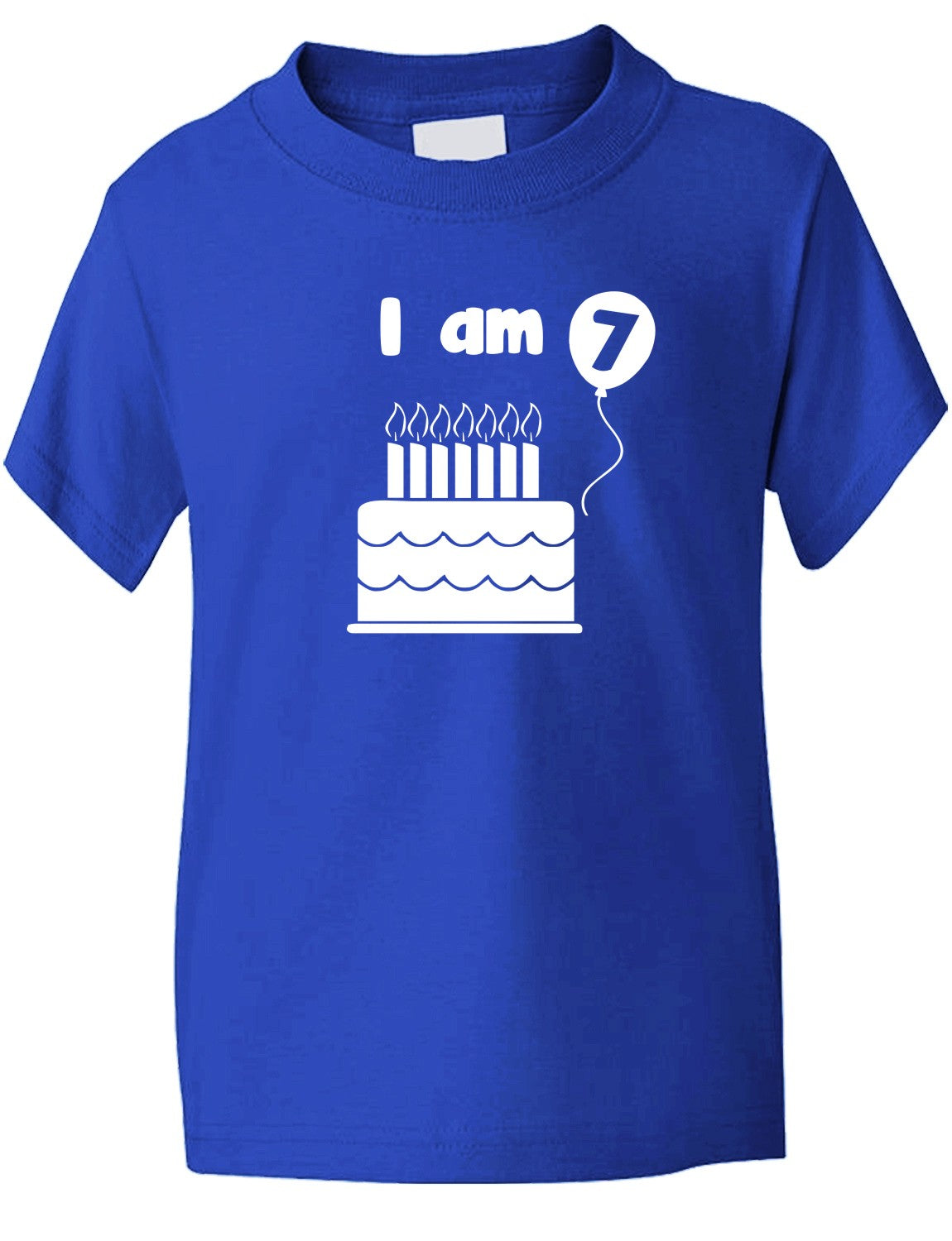 Birthday Kids Ages I Am 7 Seven T-Shirt