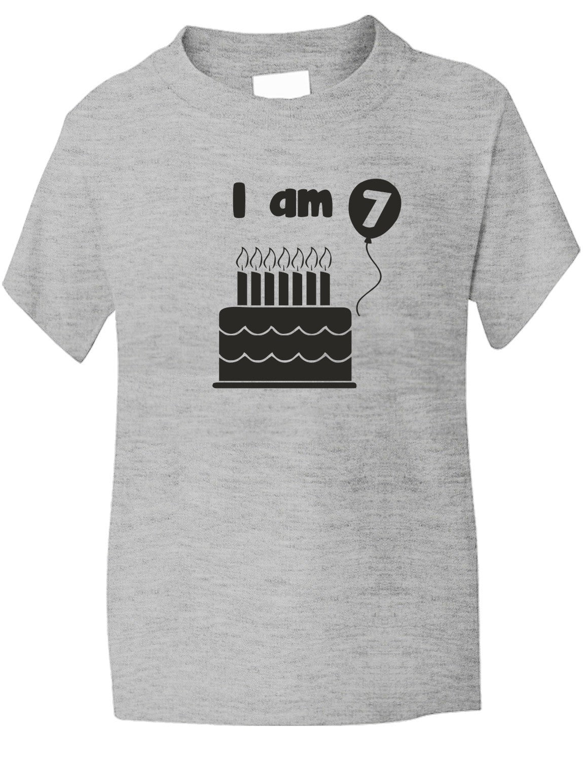 Birthday Kids Ages I Am 7 Seven T-Shirt