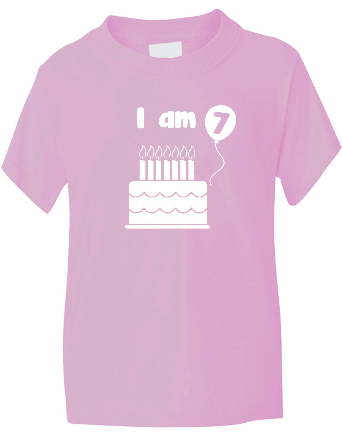 Birthday Kids Ages I Am 7 Seven T-Shirt