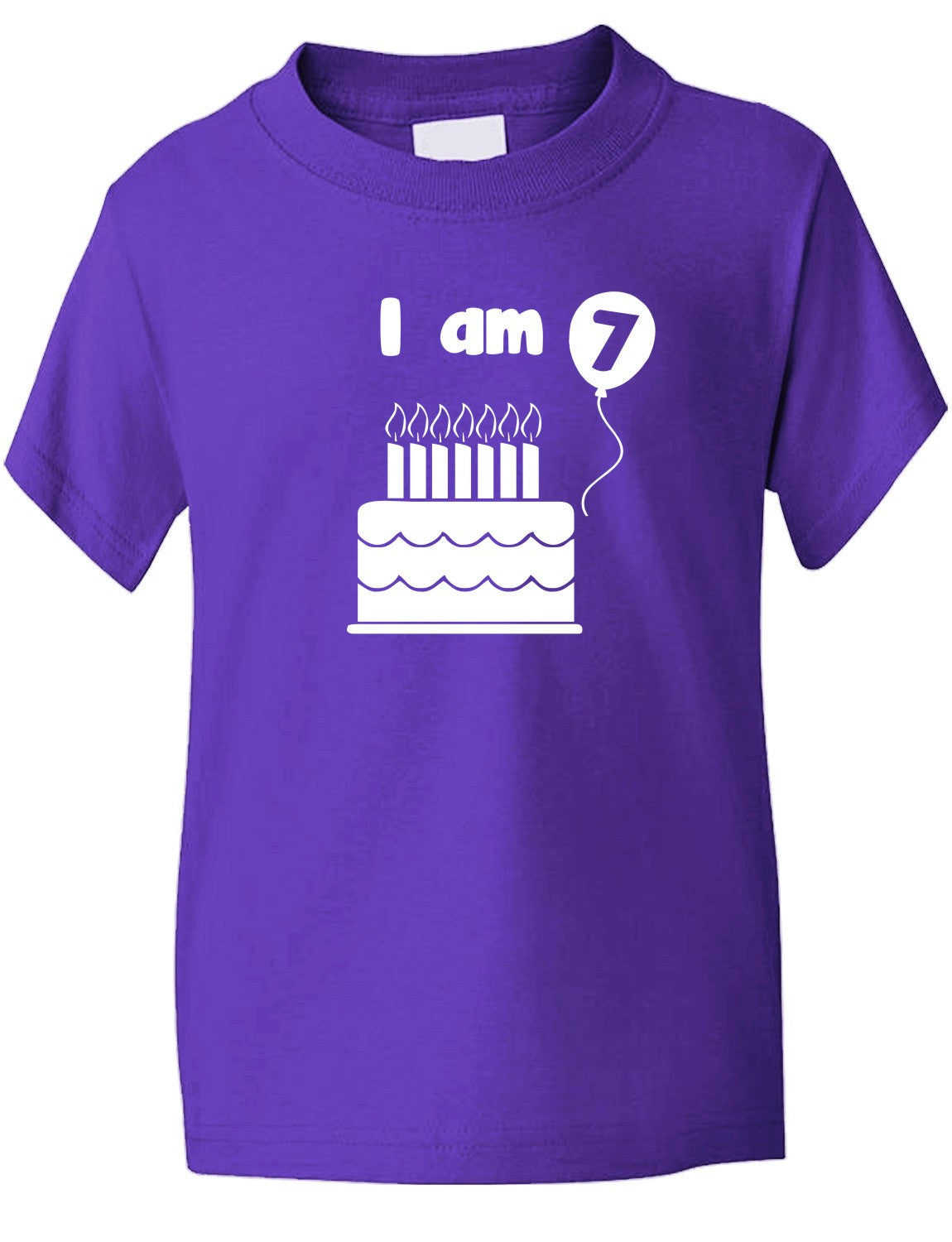 Birthday Kids Ages I Am 7 Seven T-Shirt