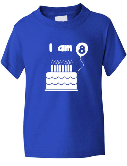 Birthday Kids Ages I Am 8 Eight T-Shirt