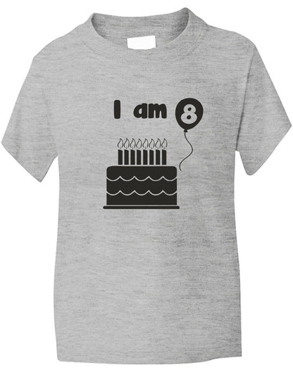 Birthday Kids Ages I Am 8 Eight T-Shirt