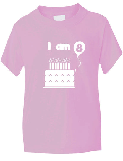 Birthday Kids Ages I Am 8 Eight T-Shirt