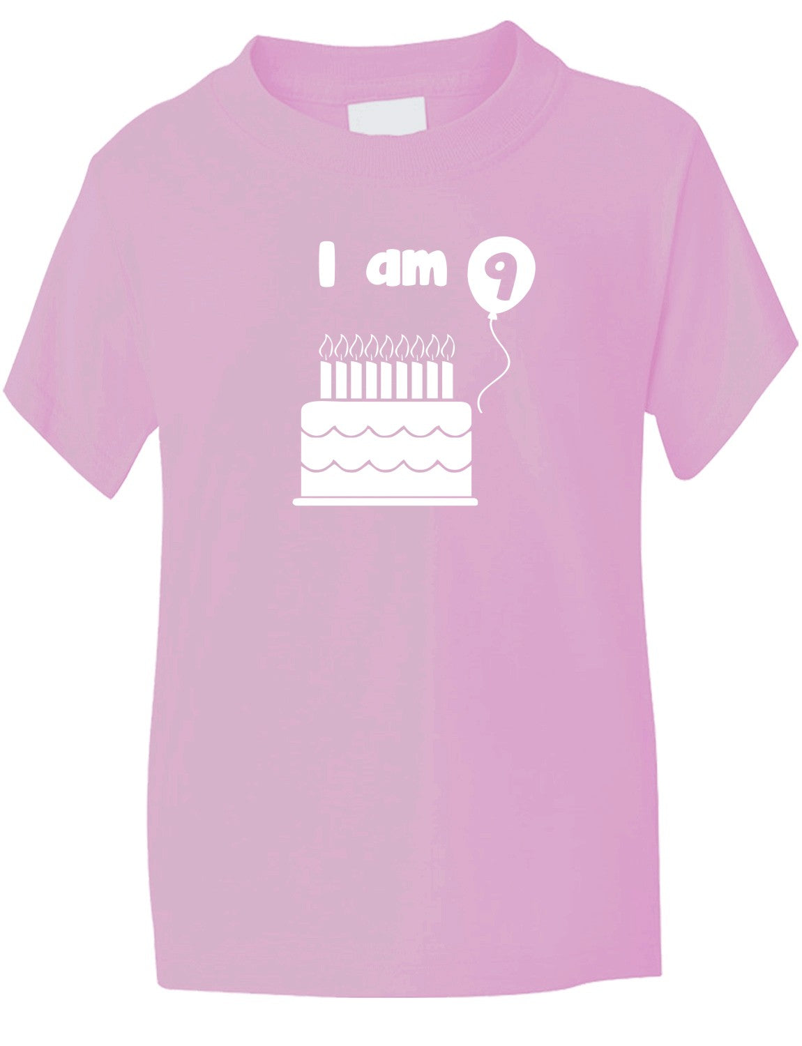 Birthday Kids Ages I Am 9 Nine T-Shirt