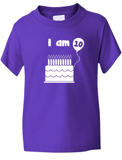 Birthday Kids Ages I Am 10 Ten T-Shirt