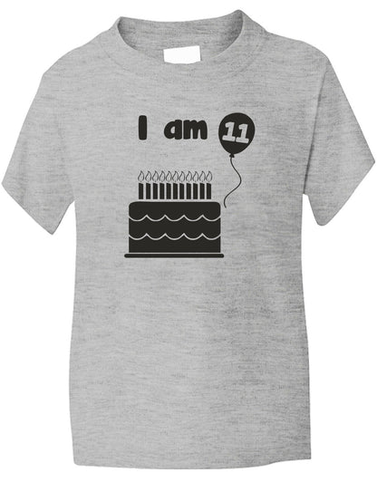 Birthday Kids Ages I Am 11 Eleven T-Shirt