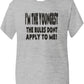 I'm The Youngest Rules Don't Apply To Me Kids T-Shirt