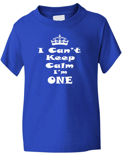 Keep Calm I'm One Kids T-Shirt
