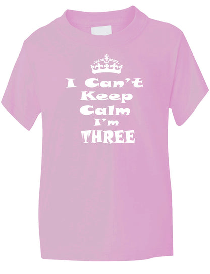 Keep Calm I'm Three Kids T-Shirt
