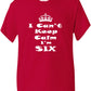 Keep Calm I'm Six Kids T-Shirt