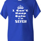 Keep Calm I'm Seven Kids T-Shirt