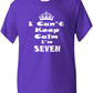 Keep Calm I'm Seven Kids T-Shirt