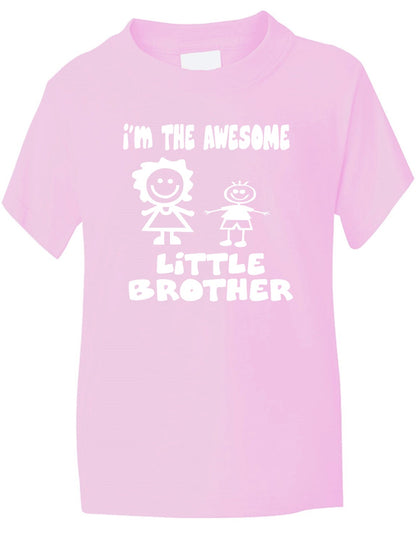 I'm The Awesome Little Brother Of Big Sister Kids T-Shirt