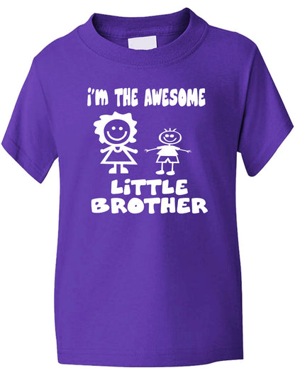 I'm The Awesome Little Brother Of Big Sister Kids T-Shirt