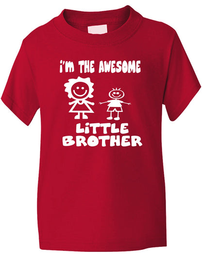 I'm The Awesome Little Brother Of Big Sister Kids T-Shirt