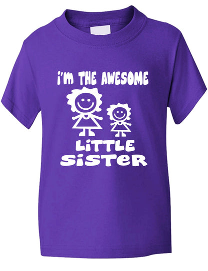 I'm The Awesome Little Sister Of Big Sister Kids T-Shirt