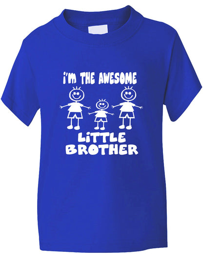 I'm The Awesome Little Brother Of 2 Brothers Kids T-Shirt