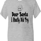 Dear Santa I Really Did Try Father Christmas T-Shirt