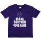 Kids Personalised Big Brother T-Shirt  Your Name Birthday T-Shirt Tee Boys Gift