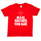 Kids Personalised Big Brother T-Shirt  Your Name Birthday T-Shirt Tee Boys Gift