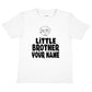 Kids Personalised Little Brother T-Shirt  Your Name Birthday T-Shirt Tee Boys Gift