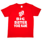 Kids Personalised Big Sister T-Shirt Your Name Birthday T-Shirt Tee Girls Gift