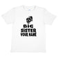 Kids Personalised Big Sister T-Shirt Your Name Birthday T-Shirt Tee Girls Gift