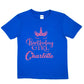 Personalised T-Shirt Girls Happy Birthday Charlotte Gift Any Name