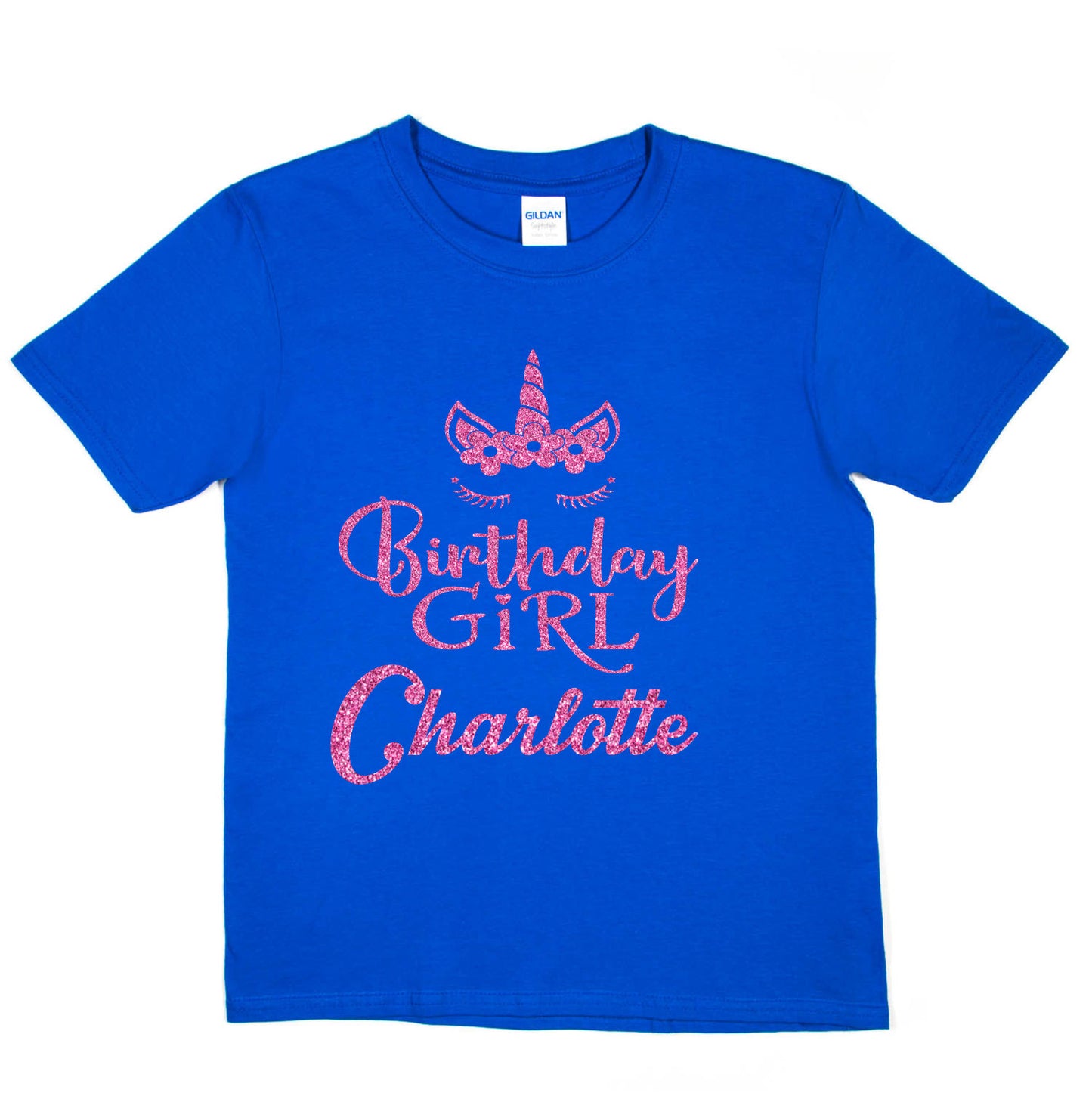 Personalised T-Shirt Girls Happy Birthday Charlotte Gift Any Name