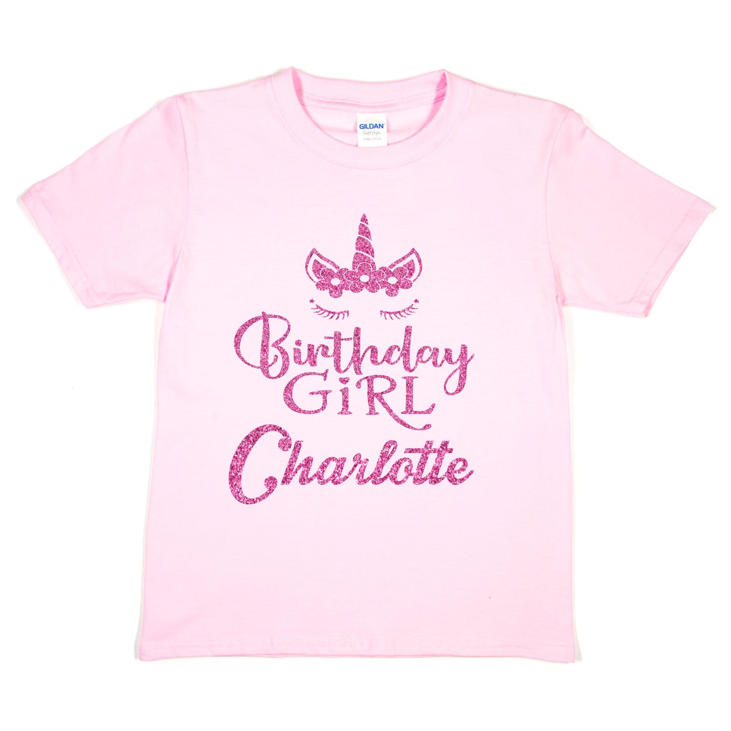 Personalised T-Shirt Girls Happy Birthday Charlotte Gift Any Name