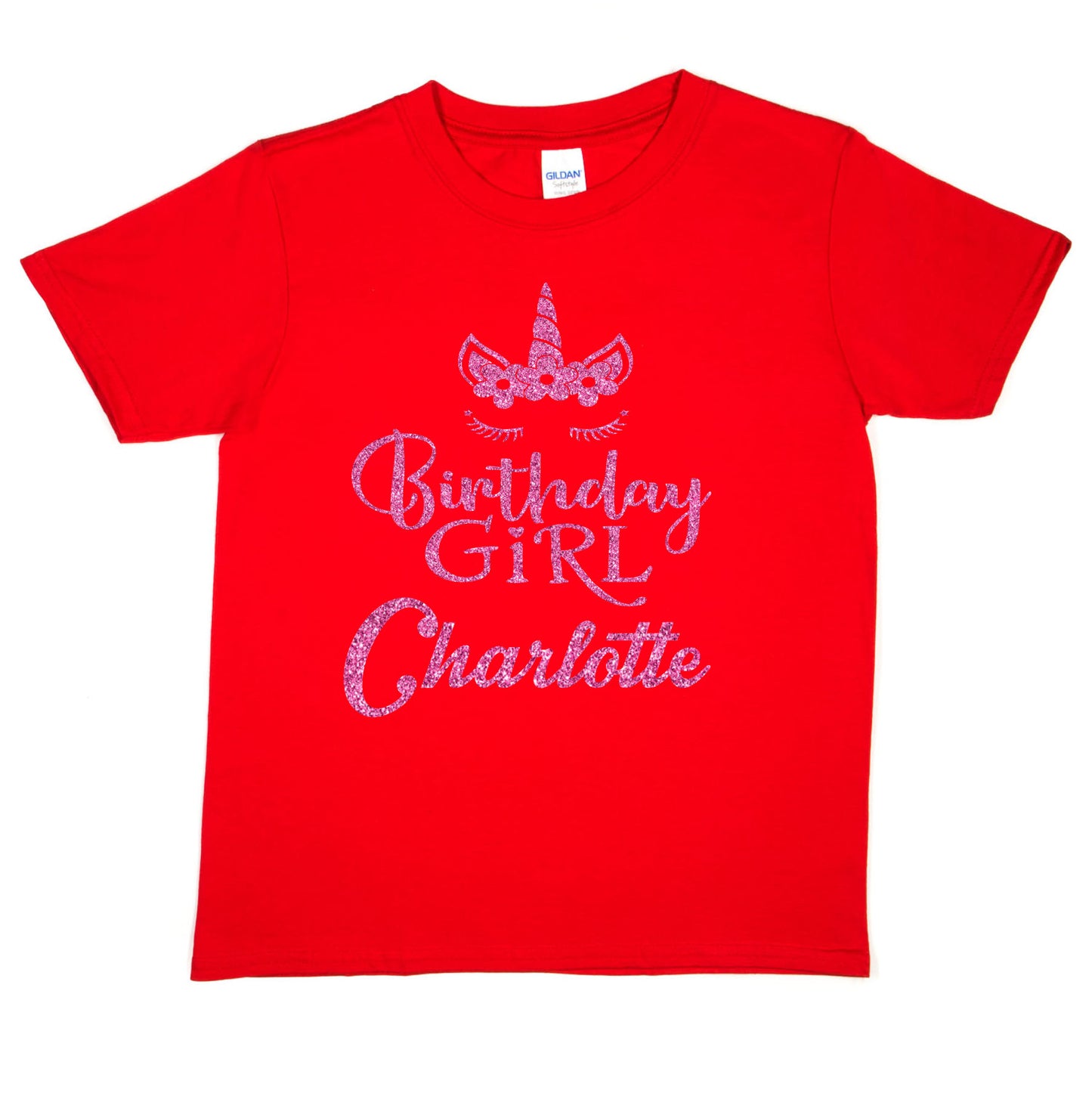 Personalised T-Shirt Girls Happy Birthday Charlotte Gift Any Name