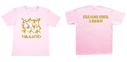 Kids Personalised T-Shirt Dance Any Names For Back Great For Dance Schools