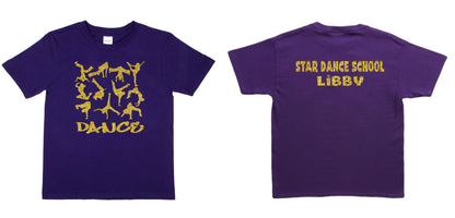 Kids Personalised T-Shirt Dance Any Names For Back Great For Dance Schools
