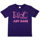 Kids Personalised T-Shirt I Love Dance Any Name Great For Dance Schools