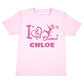 Girls Personalised Tee Street Dance I Love Dance Chloe Dance School Dance Class