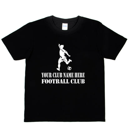 Kids Personalised T-Shirt Your Club Name Here Football Local Sports Team Name