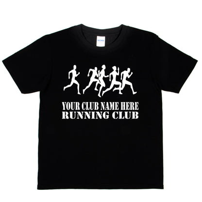 Kids Personalised Running T-Shirt Your Club Name Here Jogging Tee