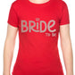 Bride To Be Ladies Fit T-Shirt Perfect For Hen Party/Wedding In Rose Gold