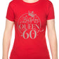 Birthday Queen 60 Ladies Fit T-Shirt 60th Birthday Gift Womens Tee In Rose Gold