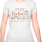It's My Birthday Month Ladies T-Shirt Birthday Gift Womens Tee In Rose Gold