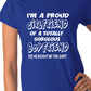 I'm A Proud Girlfriend Of Gorgeous Boyfriend Ladies T-shirt