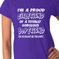 I'm A Proud Girlfriend Of Gorgeous Boyfriend Ladies T-shirt