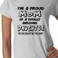 I'm A Proud Mom Of An Awesome Daughter Ladies T-shirt
