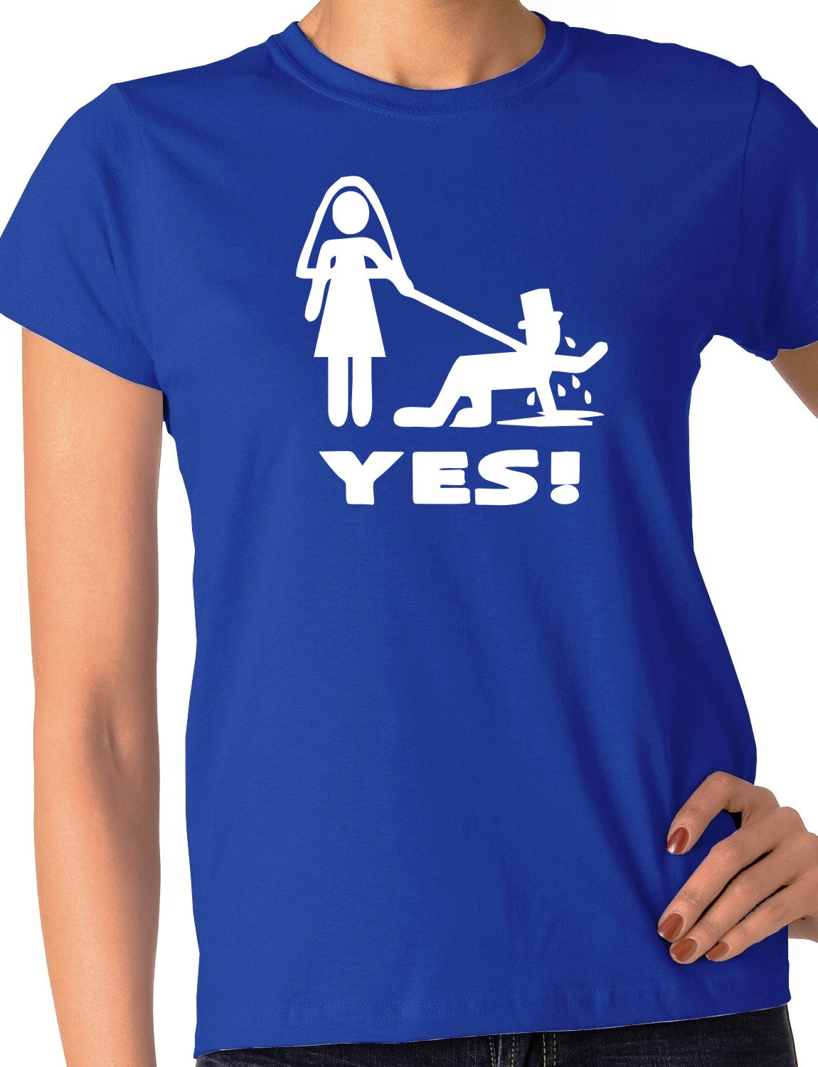 Bride Yes Ladies T-Shirt